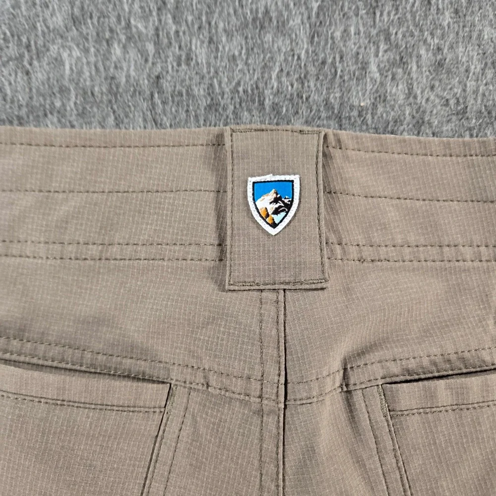 KUHL Silencr Kargo Shorts Mens 32 Brown Softshell Hiking Outdoor Gorpcore